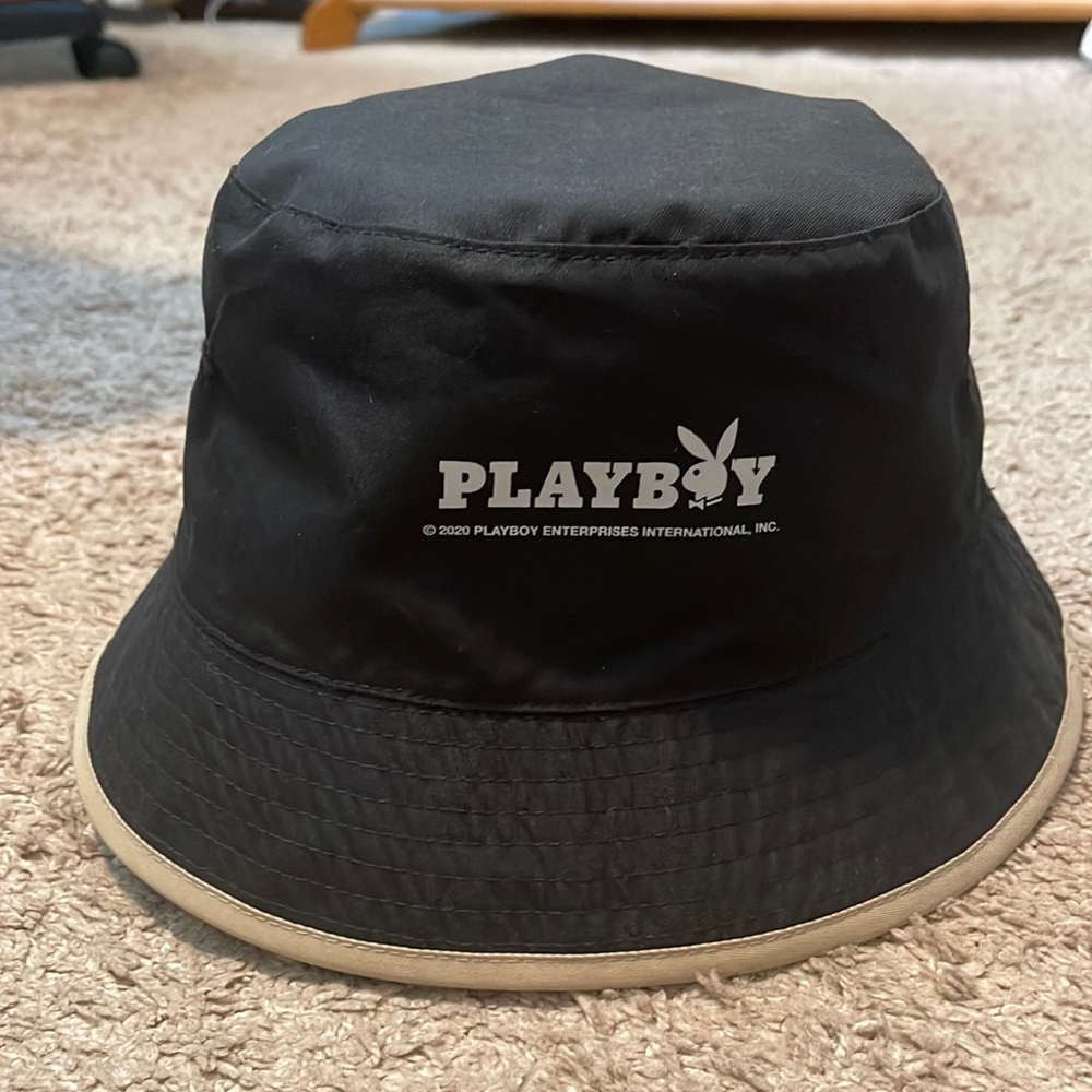 Reversible playboy bucket hat